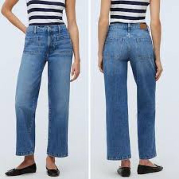 Madewell Blue Flare & Wide Leg Jeans - Picture 1 of 13